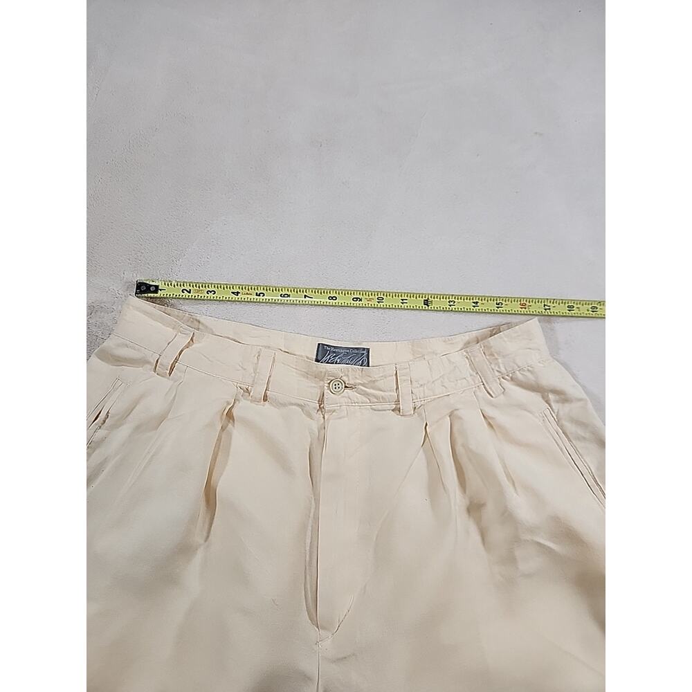 Lords & Taylor The Kensington Collection Men's Linen Blend Shorts 36 Yellow - Picture 7 of 8